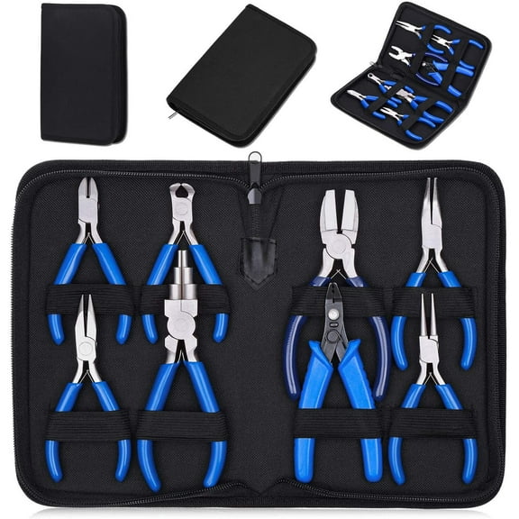 Jewelry Making Pliers Tools, 8pcs Micro Jewelry Pliers Set for Jewelry Making Supplies