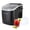 Black, variant on MegaChef 26 Pound Countertop Bullet Ice Maker in Black with Basket and Scoop