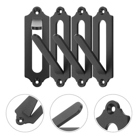 Baade 4 Pcs European Skull Hanger Antler Mount Kit European Trophy Mount Steel (Blcak)