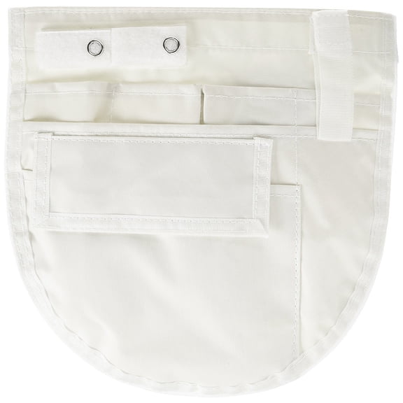 EMI Nurse Small Nylon Apron 7 Pocket Organizer Fanny Pack Tool Belt - WHITE