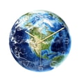 thumbnail image 1 of Luminous Earth Wall Clock Acrylic Silent Home Decor Wall Clock, 1 of 8