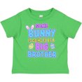 thumbnail image 3 of Inktastic Some Bunny is Going to Be a Big Brother with Bunny Ears and Eggs Boys Toddler T-Shirt, 3 of 5
