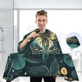 thumbnail image 6 of Butterfly Leaves Salon Cape, Hair Cutting Cape with Snaps, Professional Large Barber Stylist Hairdresser Cape, Waterproof Machine Washable, 65" x 55”, 6 of 7