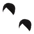 thumbnail image 1 of Sonducket Turbante musulmán Hijabs Gorras Frente Sombrero Plisado Pacientes de quimioterapia Sombreros Type1 NO1, 1 of 6