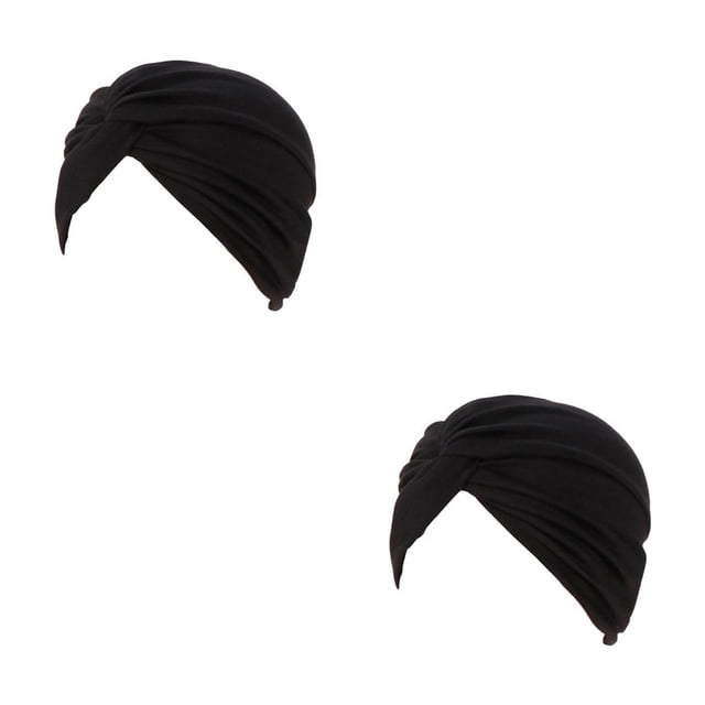 Sonducket Turbante musulmán Hijabs Gorras Frente Sombrero Plisado Pacientes de quimioterapia Sombreros Type1 NO1