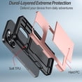 thumbnail image 2 of Benbenjaytek for iPhone 16 Pro Wallet Case with Card Holder + 2 Tempered Glass Screen Protector Protective Dual Layer Shockproof Hidden Card Slot Slim Case iPhone 16 Pro 6.1″ 2024 (Rose Gold), 2 of 7
