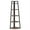 Brown, variant on Demi Bonn 5-Tier Corner Bookshelf, Wood and Metal Bookcase Storage Organizer, 70" Tall Display Standing Shelf Unit for Bedroom, Living Room, Brown