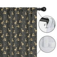 thumbnail image 4 of Blackout Kids Curtains,Dark Christmas Golden Reindeer Pattern Childrens Insulated Curtains Set Of 2,Bedroom Essentials,Toddler Room Decor 42"x54", 4 of 5