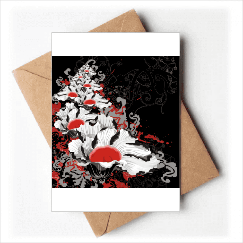 Flowers Peony Decoration Painting Greeting Cards You are Invited Invitations