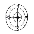 thumbnail image 1 of Cheungs 5496 Round Metal Wall Compass, Black, 1 of 1