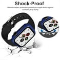 thumbnail image 3 of Xpm Compatible with Apple Watch 40mm iWatch Series SE 6 5 4 Hard PC Bumper Overall Protective Case with Built in Tempered Glass Screen Protector [ Blue ], 3 of 9