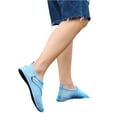 thumbnail image 2 of Hiking Barefoot Shoes for Women Zero Drop Wide Toe Box Lightweight Breathable Non-Slip Traction Sole Water-Friendly Comfortable Athletic Footwear for Hiking Travel Beach Outdoor Activities,Cyan 43, 2 of 4