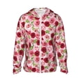 thumbnail image 1 of Fotbe Rose Flowers Chaqueta con Protección Solar UPF 50+ para Hombre y Mujer, Camisa con Capucha y Bolsillos-X-Large, 1 of 7