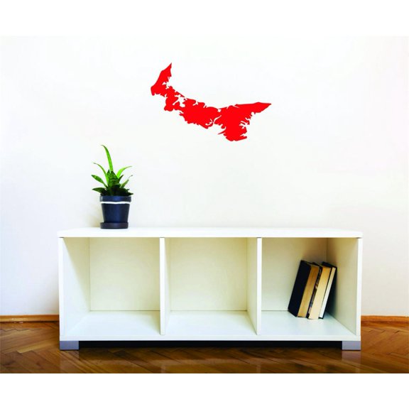 Living Room Art Prince Edward Island Canada Canadian Providence Map 10 Inches X 16 Inches