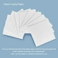 Stri 30 Sheets Glass Fusing Paper Microwave Kiln Paper Lining Paper