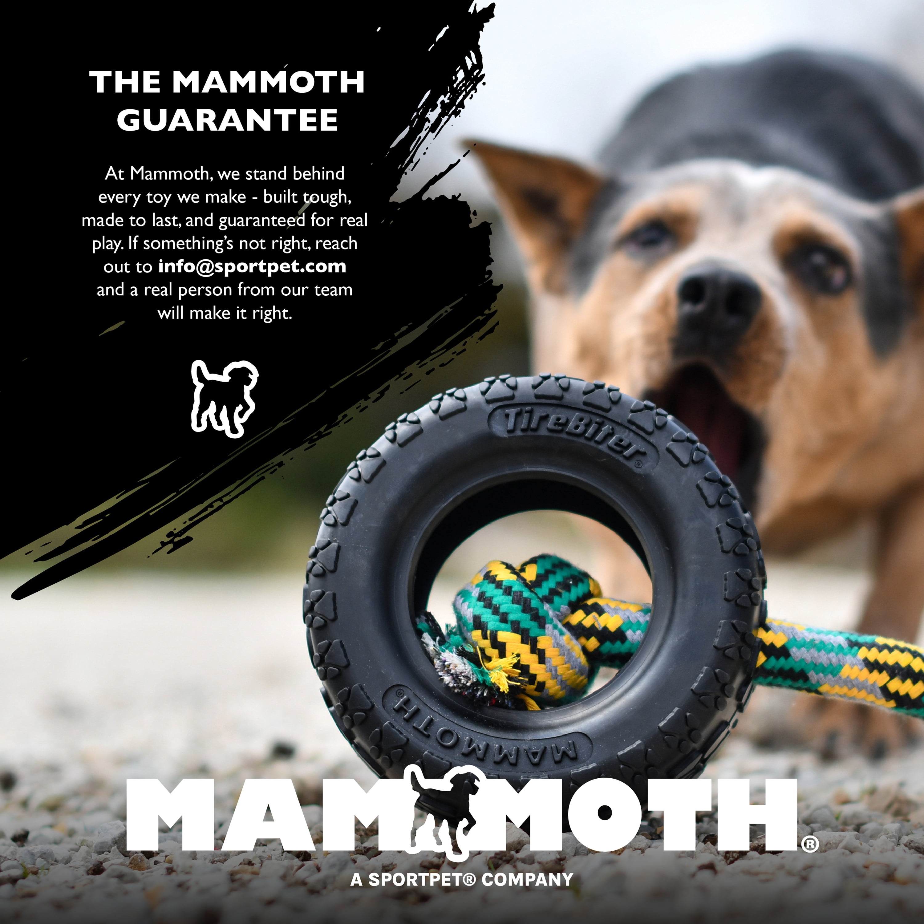 Mammoth Supreme Fetch Ball for Dogs, Large, 4 in, Durable Design