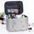 thumbnail image 5 of Waterproof Portable Women Makeup Bag High Capacity Toiletries Organizer Storage Cosmetic Cases Zipper Wash Beauty Pouch Travel (6,24X17X16), 5 of 7