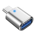 thumbnail image 1 of Trayknick OTG Converter Multi-purpose High-speed Transmission Type-C to USB Mini OTG Adapter Flash Drive Reader with Indicator Light for Smartphone, 1 of 13