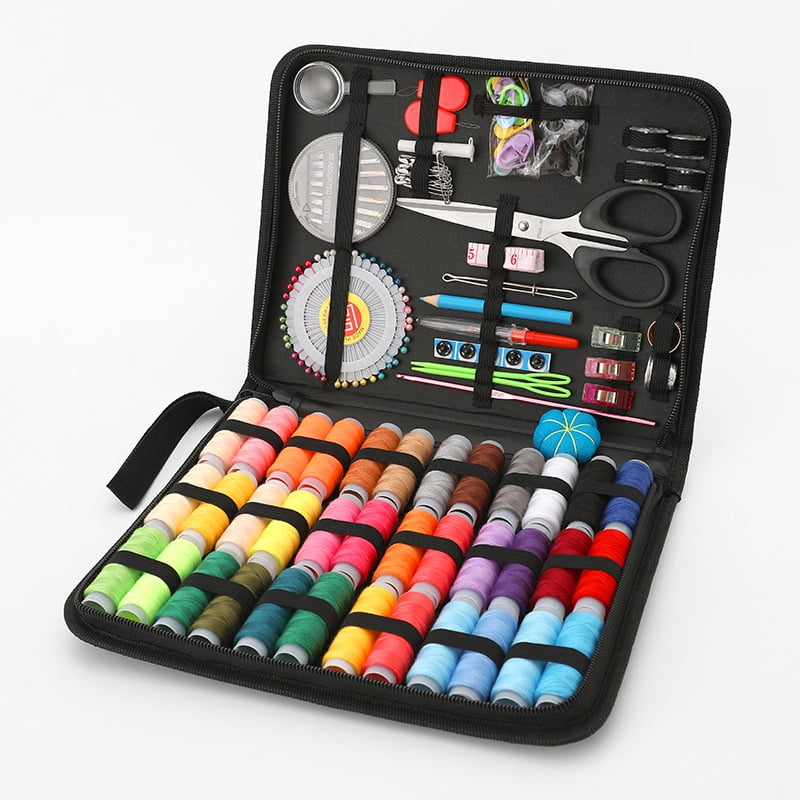 Dropship Button Shape Sewing Kit Sewing Machine 18 Colors Thread Spools  Portable Sewing Starter Kit With Case DIY Sewing Supplies to Sell Online at  a Lower Price
