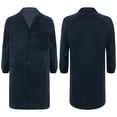 thumbnail image 5 of vastwit Mens Long Sleeve Work Coat Button Down Wear Resistant Cotton Lab Coat Mechanical Workwear Navy Blue 170, 5 of 6