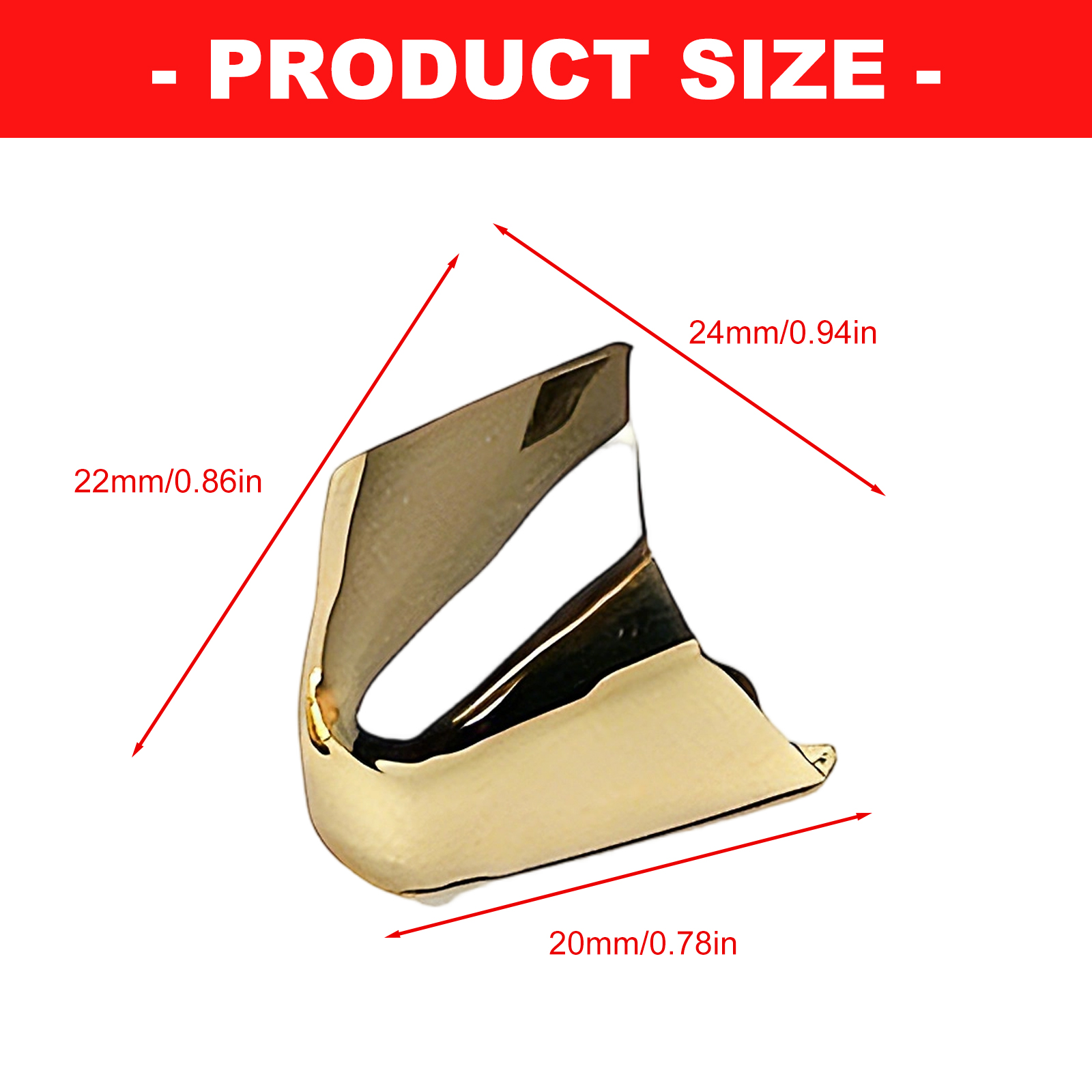 Metal Shoes Pointed Protectors 3 Pairs Triangular High Heel Toe Caps ...