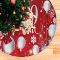 thumbnail image 5 of FMSHPON Christmas Tree Snowflakes Xmas Christmas Tree Skirt Stand Mat for Holiday Party Decoration Indoor Outdoor 48 inches, 5 of 6