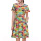 thumbnail image 1 of Balery Colorful Fish 2 Vestidos sueltos de manga corta para mujer, vestidos de verano 2025, vestidos casuales de corte A con vuelo., 1 of 6
