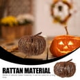 thumbnail image 4 of TEHAUX 1Set Rattan Pumpkin Decor Light Brown 9.8x9.8x7.9in for Christmas, 4 of 6