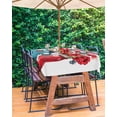 thumbnail image 3 of Hokiten Outdoor Tablecloths with Umbrella Hole & Zipper, Independence Day Tablecloth Rectangle 60x84 Inch, Red Blue Flag Patriotic Bottle Flower Waterproof Table Cloth, Patio/Pool Table Covers, 3 of 7