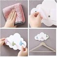 thumbnail image 3 of 23x14.5cm Kids Room Clothes Hooks Children Cloud Rack No Drilling Wall Mounted Hook, 3 of 5