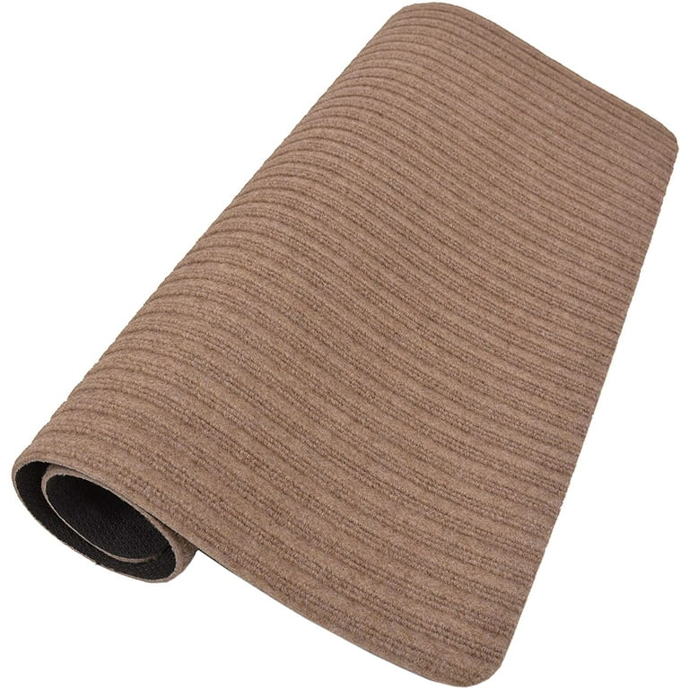 Non-Slip Stair Treads Carpet Mat - Skid Resistant Rubber Backing, Brown 30 X 30 Inch