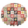 thumbnail image 2 of Pioneer Flower Floral Print Pattern Round Tablecloth 60 X 60 Inch, Wrinkle Resistant Wipeable Table Cloth for Kitchen Dining Picnic Patio Party, 2 of 6