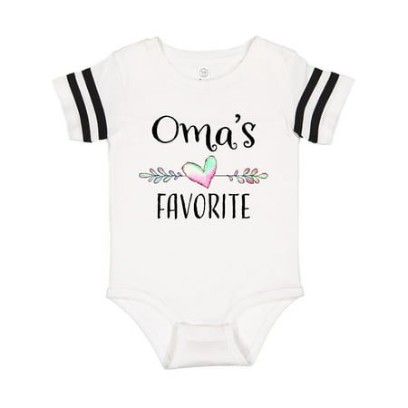 

Inktastic Oma s Favorite- Heart Grandchild Gift Baby Boy or Baby Girl Bodysuit