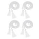 thumbnail image 1 of Uxcell 4 Pcs Cordones de Graduación, Cordones de Honor de Borlas de Graduación, Cordón de Honor de Graduación con Borla, Cordones Trenzados para la Costura de Toga de Licenciatura, Blanco, 1 of 7