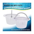 thumbnail image 4 of Replacement Basket for In-Ground Pool Skimmer (2-Pack) - Compatible with BY White Wall Skimmer, 4 of 5