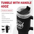 thumbnail image 2 of Best Dad Ever Tumbler with Handle 40oz Stainless Steel Insulated - Dad Gifts for Dad from Daughter Son - Coffee Tumbler for Dad Father''s Day Birthday Christmas Cup Gift Set with Lid & Straw, 2 of 6