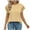 Beige ., variant on Summer Savings Clearance 2025! BOVXNPU Plus Size Womens Summer Tops,Short Sleeve Tops for Women,Women's Solid Color Lace Round Neck Pullover Fashionable Casual Top