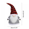 thumbnail image 3 of 25 Inch Christmas Tree Topper Gnome Swedish Tomte Gnome Christmas Ornaments Santa Gnomes Plush Home Decor, 3 of 9
