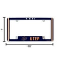 thumbnail image 6 of Texas-El Paso UTEP NCAA Miners (Set of 2) Chrome Metal License Plate Frames with Bold Full Frame Design, 6 of 6