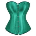 thumbnail image 1 of Grebrafan Bustier Corsets à Baleines Haut Femme Vert 5TG, 1 of 1
