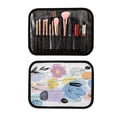 thumbnail image 2 of Iauyy 3 Piece Large Portable Hanging Toiletry Bags for Travel,Foldable Makeup Organizer with Multiple Compartments for Men&Women，Clip Art Flowers, 2 of 9