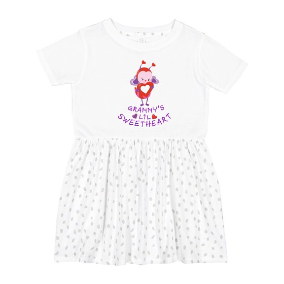 Inktastic Grammy's Lil Sweetheart Girls Toddler Dress