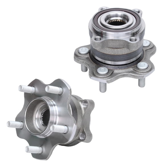 Detroit Axle - 2 Rear Wheel Bearing Hubs for AWD 2009-2014 Nissan Murano 2010 2011 2012 2013 Wheel Hub Bearings Assembly Replacement, Pair Hubs