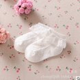 thumbnail image 2 of Baby Girls Tutu Socks Bow Lace Newborn Infant Frilly Sock Cotton Short Socks, 2 of 5