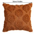 thumbnail image 3 of Housse de Coussin Décorative Motif Feuille Texturée pour Canapé Lit Salon Saisonnier Maison Douce pour Usage Intérieur, 3 of 6