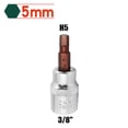 thumbnail image 1 of 1Pcs 3/8Inch Screwdriver Bit Socket Kit Hex Screwdriver Bits H3-H10 Screwdriver Accessory for Torque Spanner Ratchet Wrench Tool H5, 1 of 6