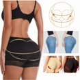 thumbnail image 4 of Women Butt Padded Enhancer Underwear Buttock Lifting Removable Sponge Pad Hip Lift Shorts Black XL, 4 of 4