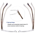 thumbnail image 4 of FEISEDY Trendy Cateye TR90 Blue Light Blocking Spring Hinges Computer Glasses Women B2676, 4 of 6