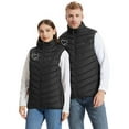 thumbnail image 6 of Dasayo Black Vest for Women Zip up Quilted Heated Warm Valentines Graphic Winter Vest Jackets for Women Trendy L, 6 of 8