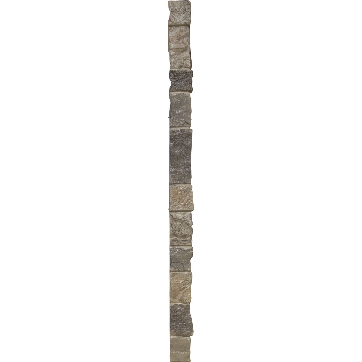 Ekena Millwork 3"W x 3"D x 48"H Universal Outside Corner for StoneWall Faux Stone Siding Panels, Smokey Ridge
